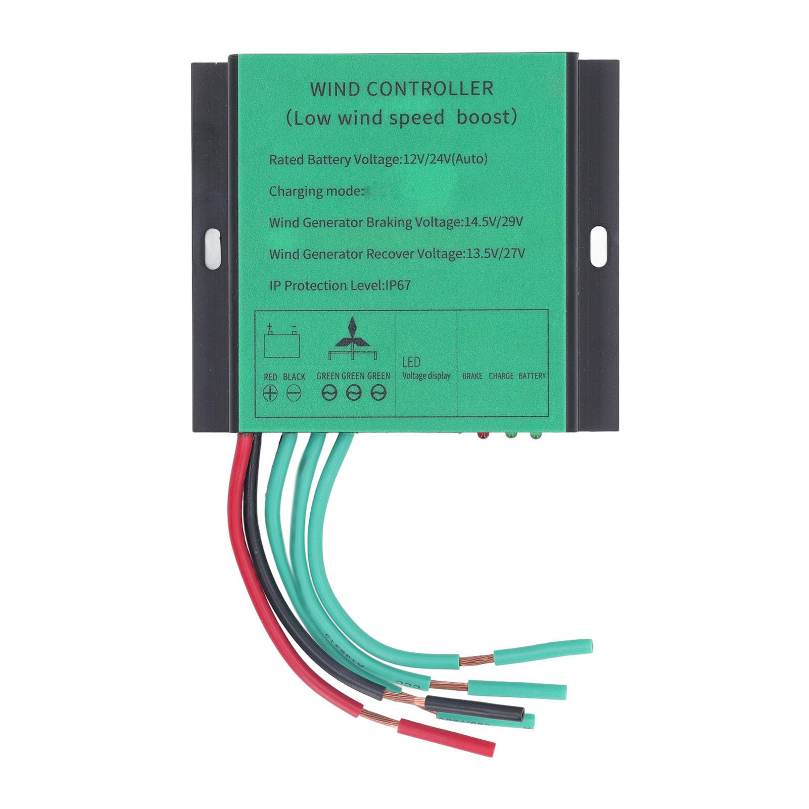 Controlador de Carga para Turbina Eólica MPPT 100W-600W 12V 24V Generador de Viento Combinación Automática Refuerzo Bajo Voltaje Impermeable IP67