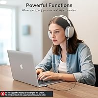 Vista 3 de Xumee Cable auxiliar a USB C (paquete de 2), cable de audio tipo C macho a conector macho de 0.138 in compatible con iPhone 15 Pro Max, estéreo