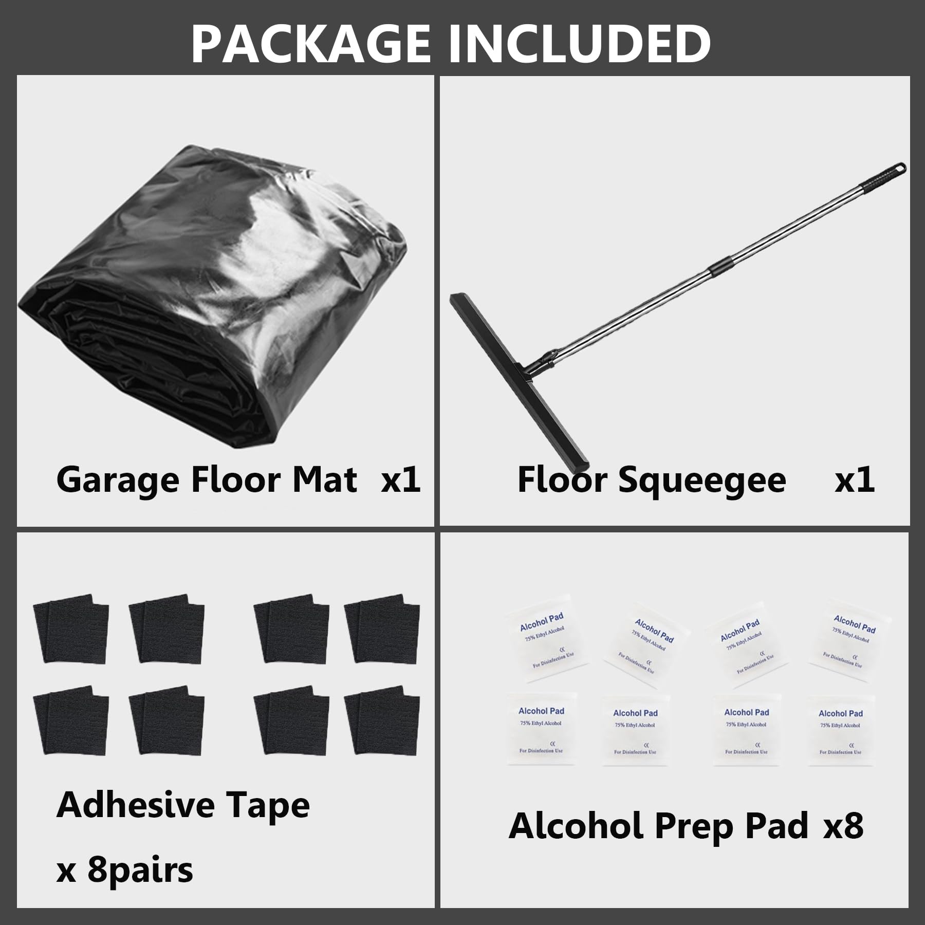 Car Parking Mat For Snow And Mud NUCHOICE Garage Containment Mat 7.9' X ...
