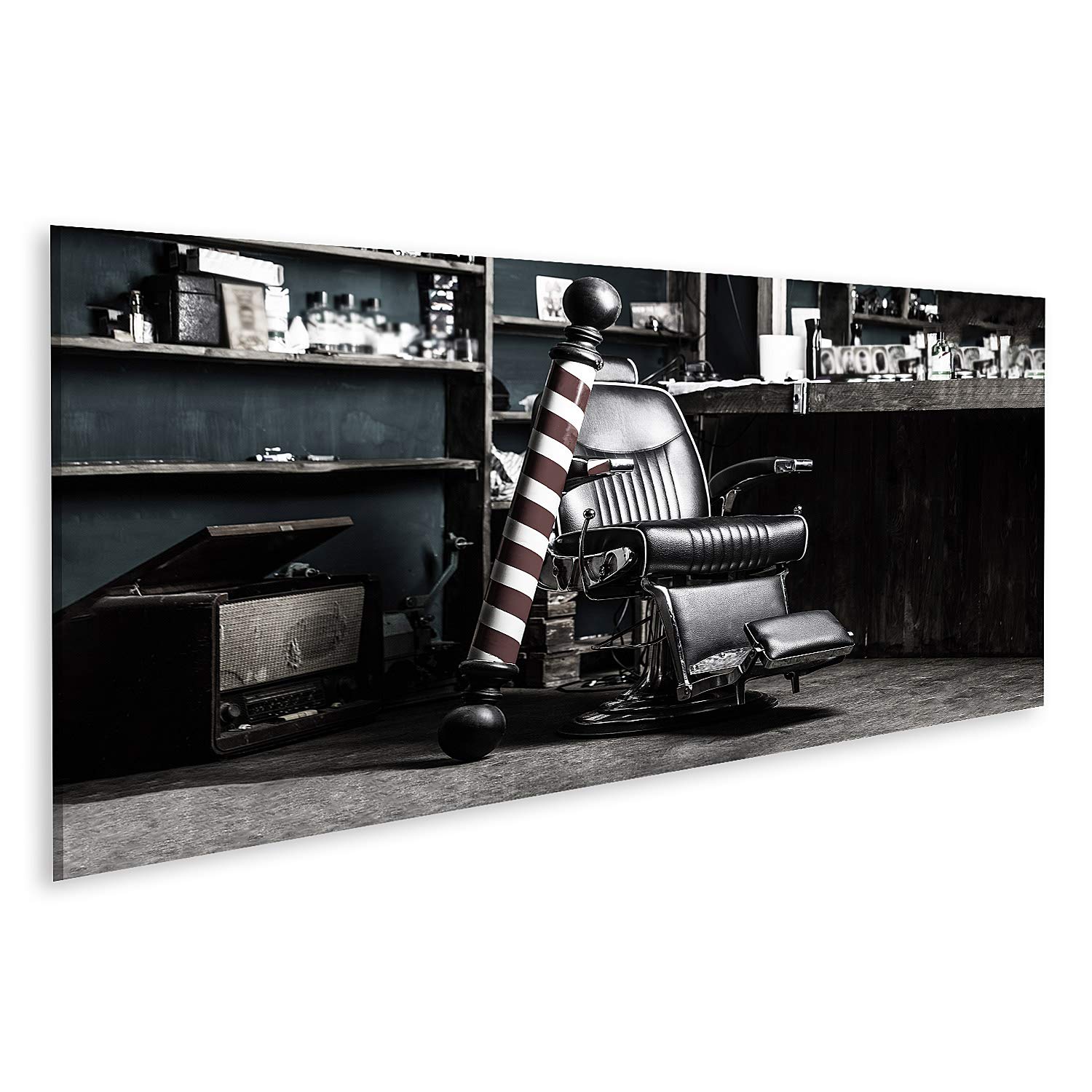 Quadro su tela logo barbiere simbolo elegante vintage barbiere sedia barbiere parrucchiere parrucchiere barbiere interno negozio di barbiere sedia barbiere barbiere Stampa Foto Quadri Moderni