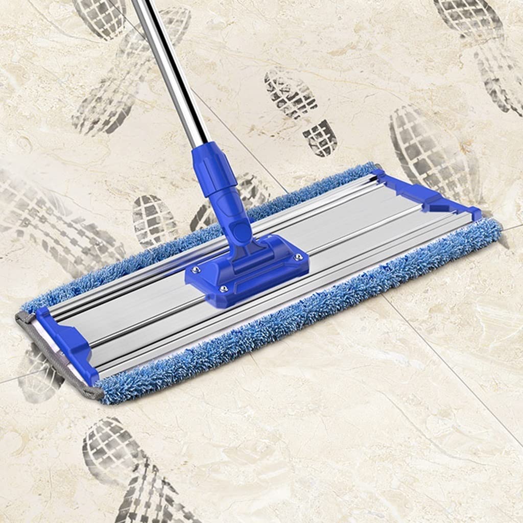 Mopa Sistema MOP Plano de Microfibra Adecuado for Madera, Azulejos, Laminado, Vinilo, 2 núcleos de reemplazo, Cabeza de Microfibra Reutilizable Apto para Todo Tipo de Suelos.