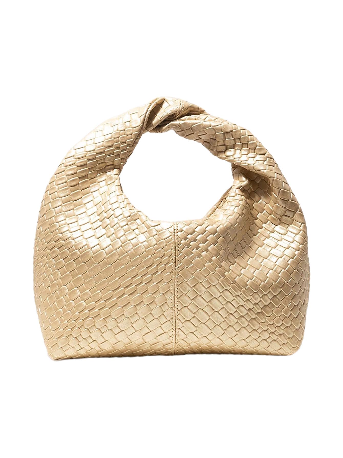 Verdusa Women's Ruched Hobo Mini Handbag Clutch Purse Dumpling Pouch Bag