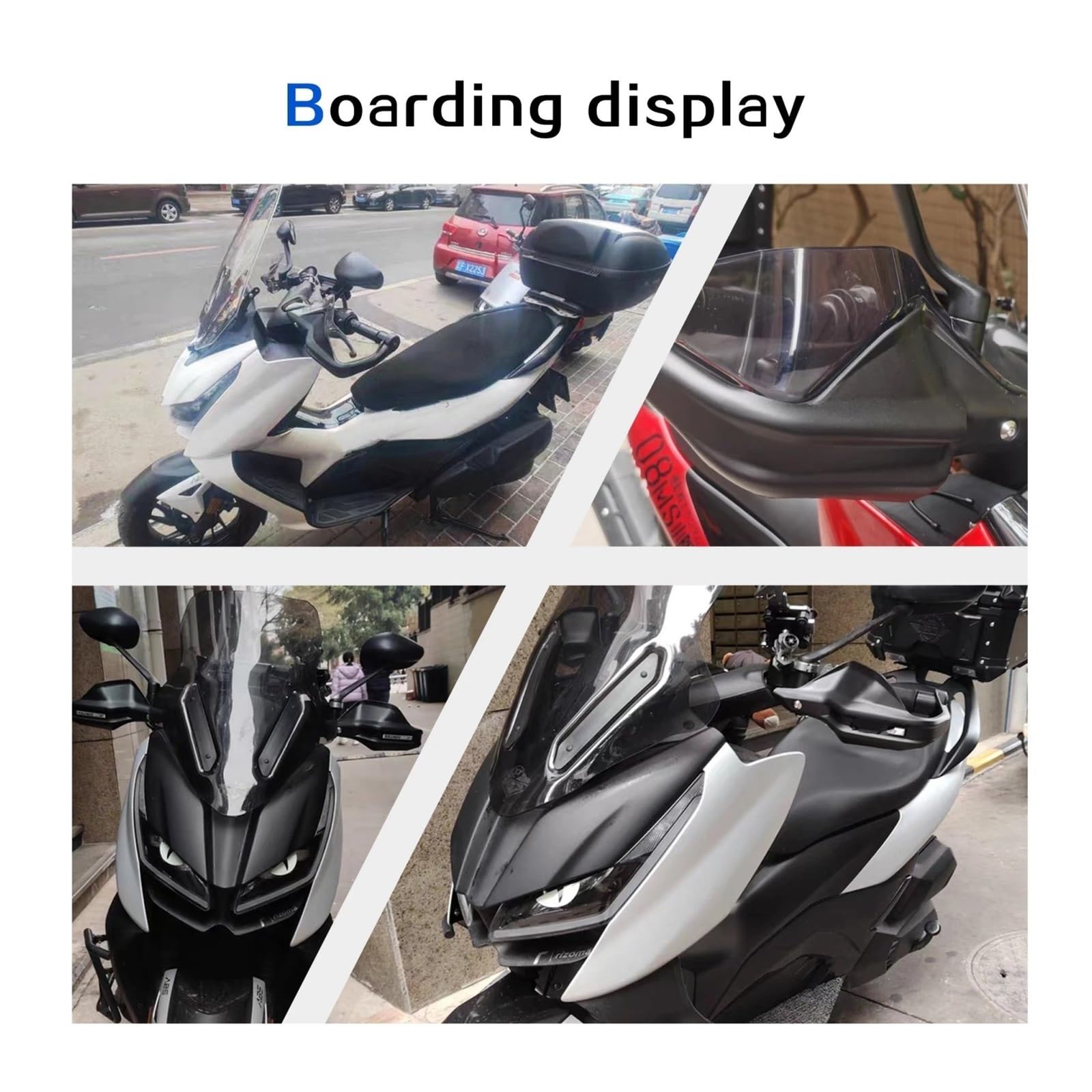 Paramani Manubrio Moto Per Zontes 350M 350D 150D 150M 350E M350 D350 M ZT350 Moto Paramani Manubrio Protezione Della Mano Shield Protector Maniglia Leva(Handguard)