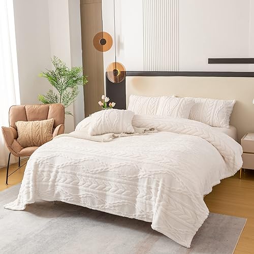 Miniatura 1 de YUSOKI - Cobija de vellón con diseño 3D elegante, supersuave y cálida, gruesa y mullida, para sofá, cama, silla, adolescentes, mujeres y hombres,