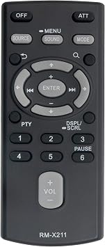 New RMX211 RM-X211 Replaced Remote Control Fit for Sony Car Stereo