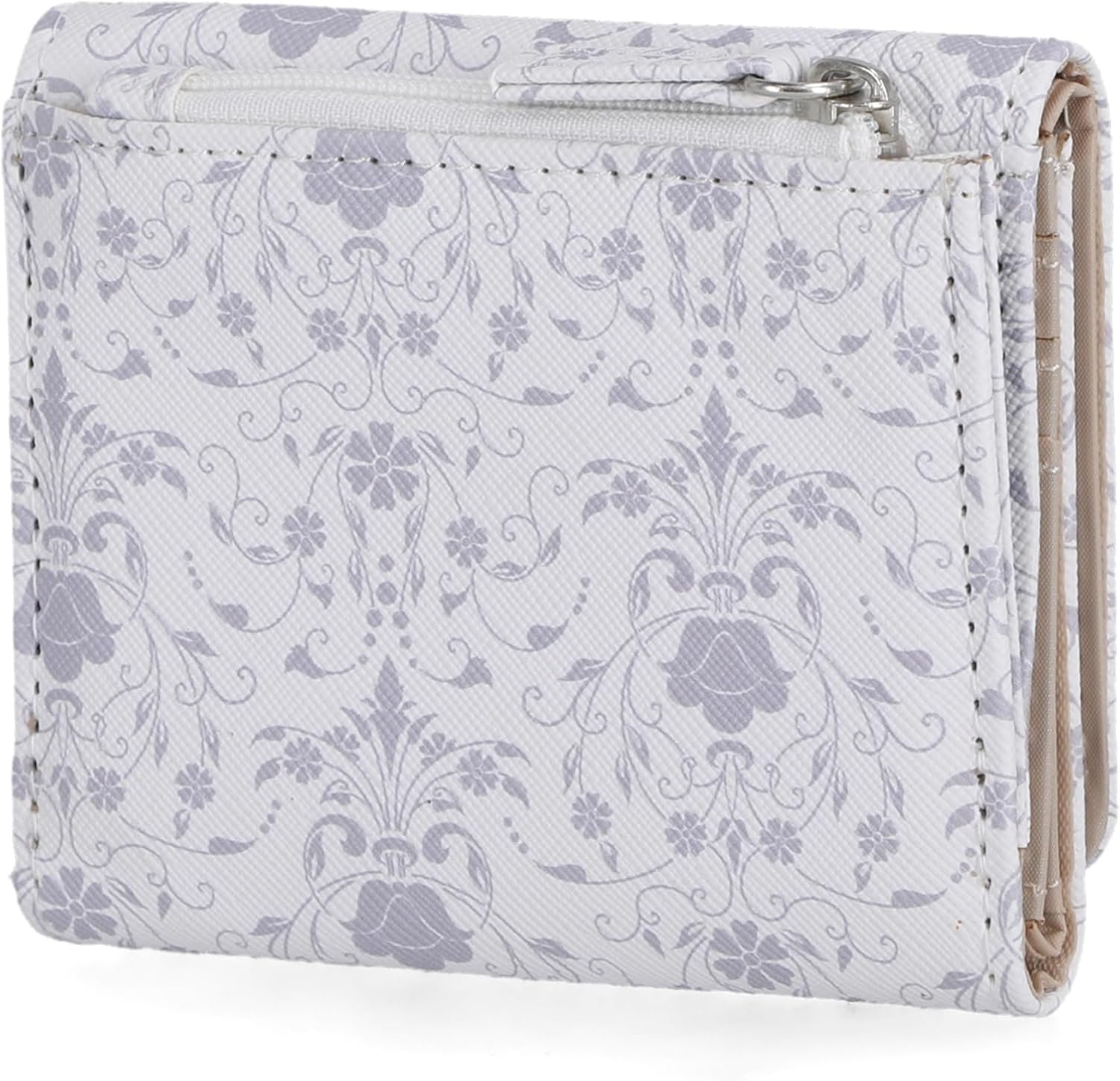 Mundi Anna Indexer Small Wallet for Women, Slim Credit Card Holder with Zipper Coin Pocket, Bifold Compact Womens Wallet with ID Window in Cottage Floral - Image 3