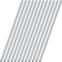 Blulu 12-Pack 36" Seamless Aluminum Round Tubing 0.35" OD x 0.28" ID - Rust-Resistant Metal Pipes for DIY Crafts, Models, Frames & Industrial Projects