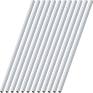 Blulu 12-Pack 36" Seamless Aluminum Round Tubing 0.35" OD x 0.28" ID - Rust-Resistant Metal Pipes for DIY Crafts, Models, Frames & Industrial Projects