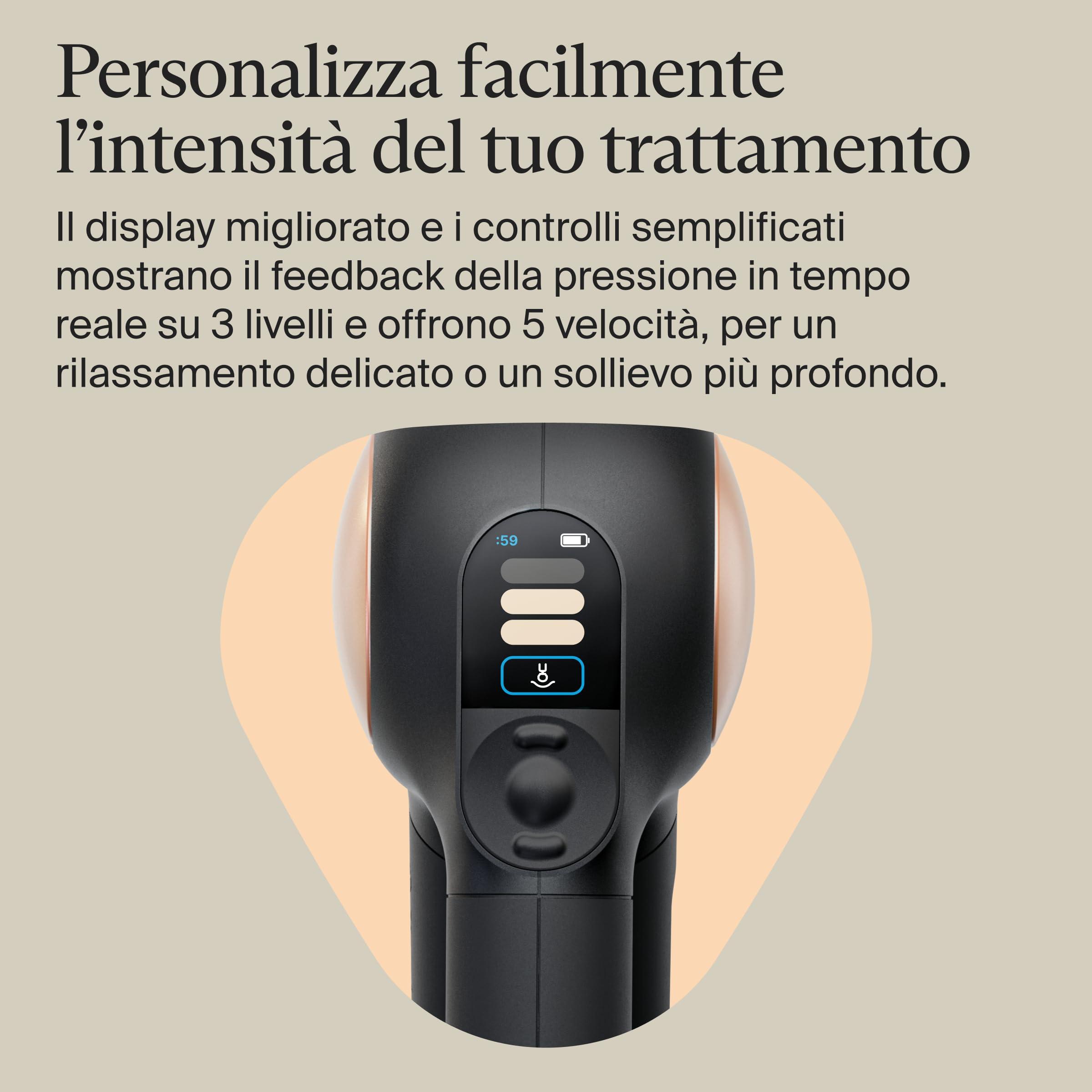 Therabody Theragun Sense (2a generazione) - Pistola massaggiante rilassante con routine guidate integrate per alleviare lo stress, la tensione e il sonno