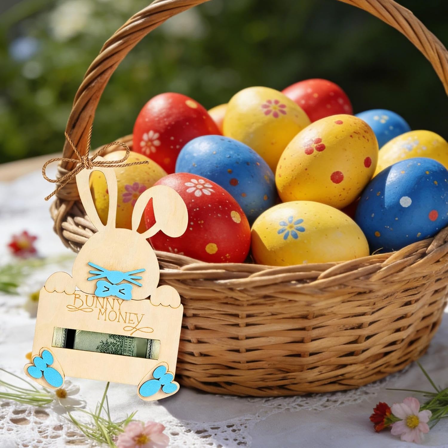 Cash Holder | Cute Bunny Shape Easter Basket Fillers,Easter Bunny Money Holder - for Bedroom Living Room Home School Nursery Kids Girls Children Teens