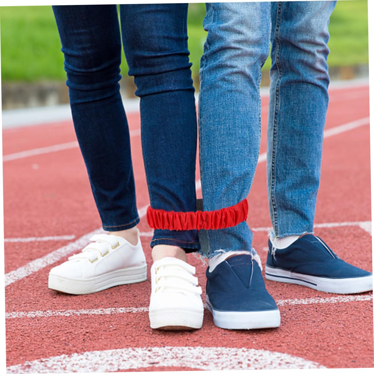 UKCOCO Bandas De Correa De Patas para Dos Personas Cuerdas Juego De Cuerda para Ejercicios Libre Juego De Trabajo Correa Cuerda 10 Piezas x 5