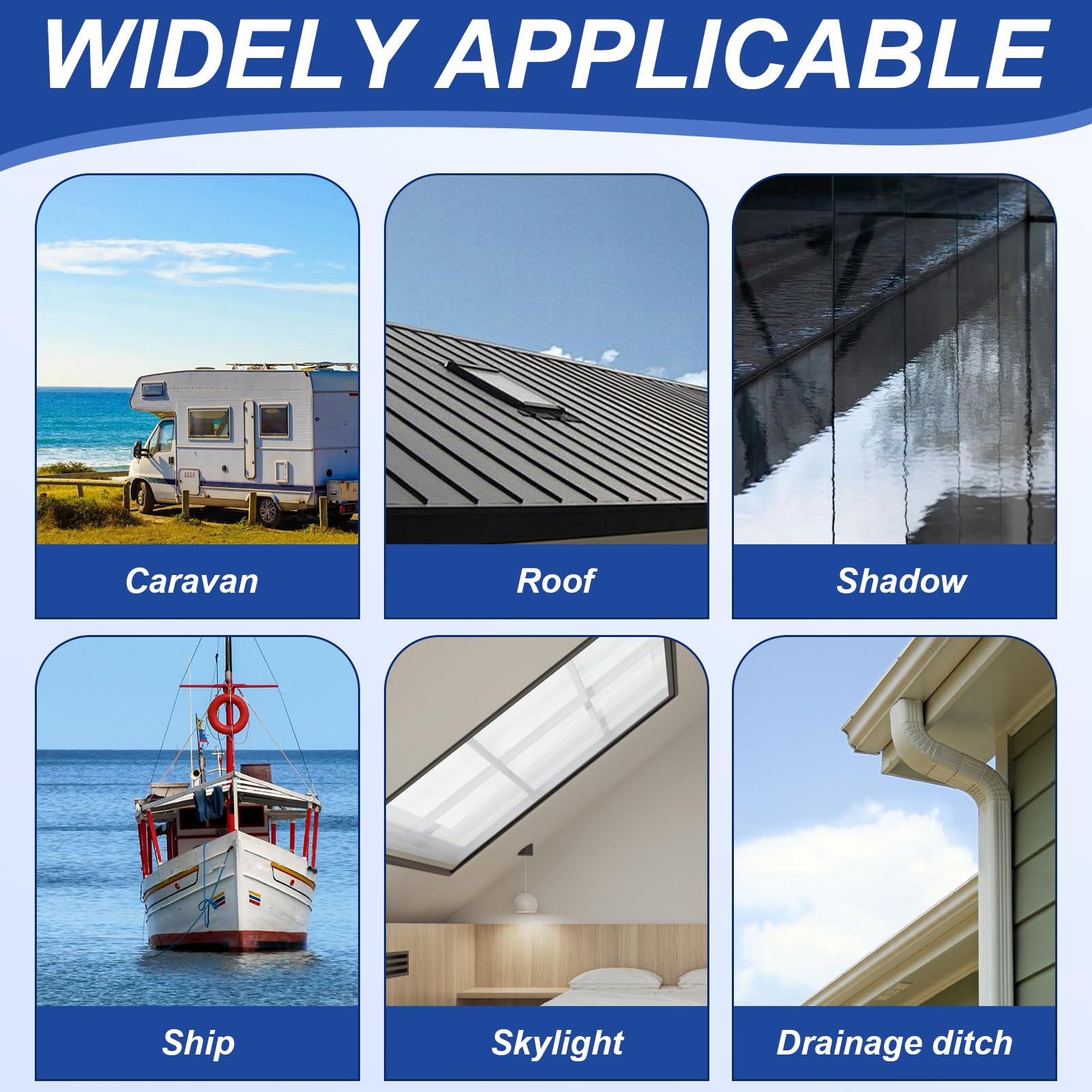 Nastro Sigillante Impermeabile Per Camper - 5cm X 7.5m, Bituminoso, Per Tetti E Riparazioni - Foto 3