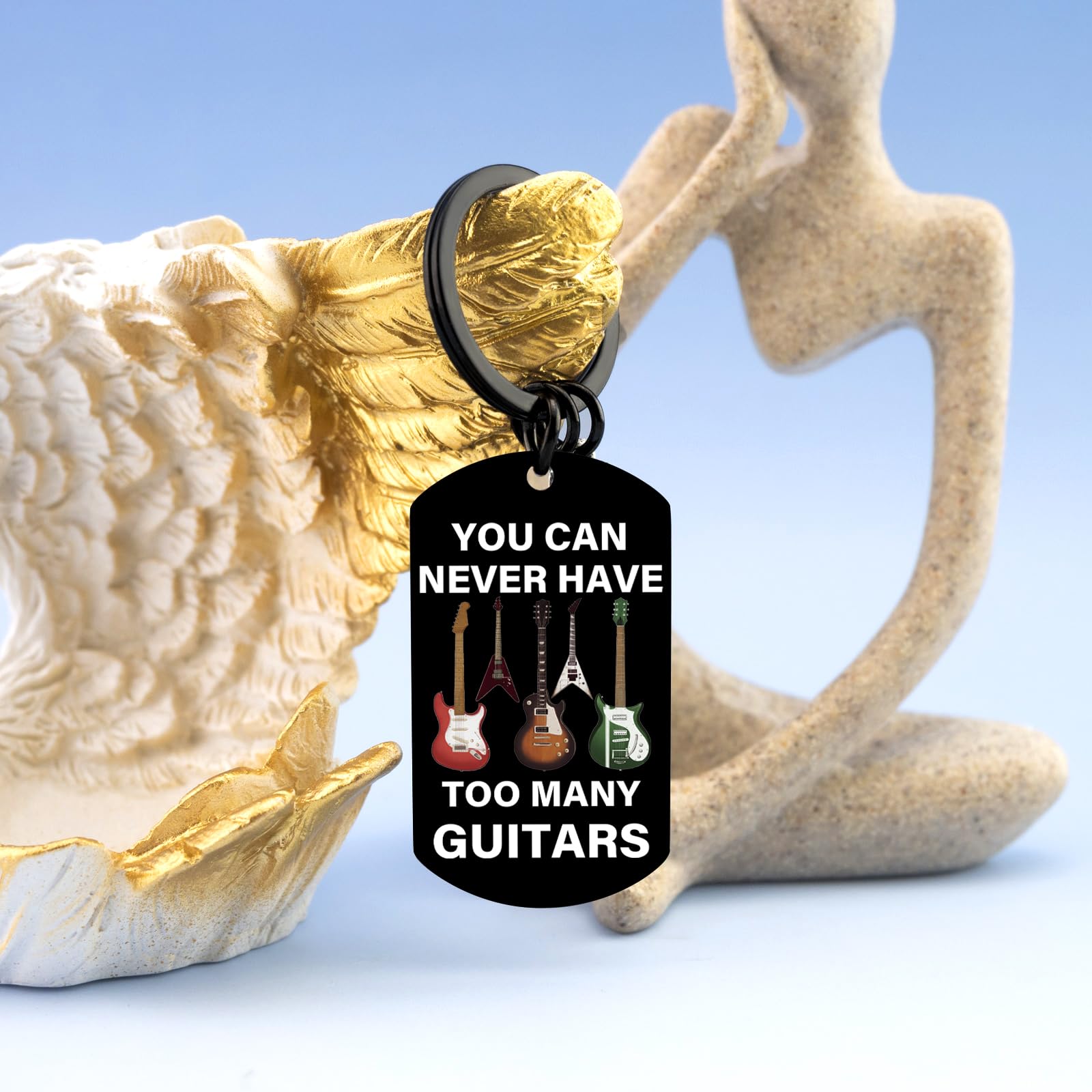 Guitar Gifts for Men Music Gift for Women Guitar Keychain Guitar Accessories Gift for Men Cool Gifts for Music Lovers Guitars Stuff Presents for Musicians