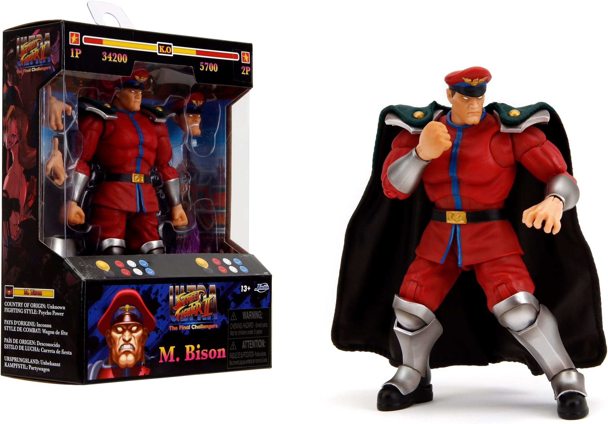 Jada M. Bison Street Fighter II Action Figure