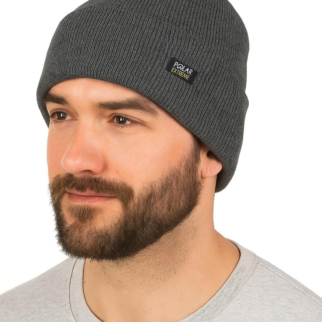 Polar Extreme Men's Sherpa-Lined Knit Winter Hat – Warm, Gift for Dad, Cold Weather - Image 4