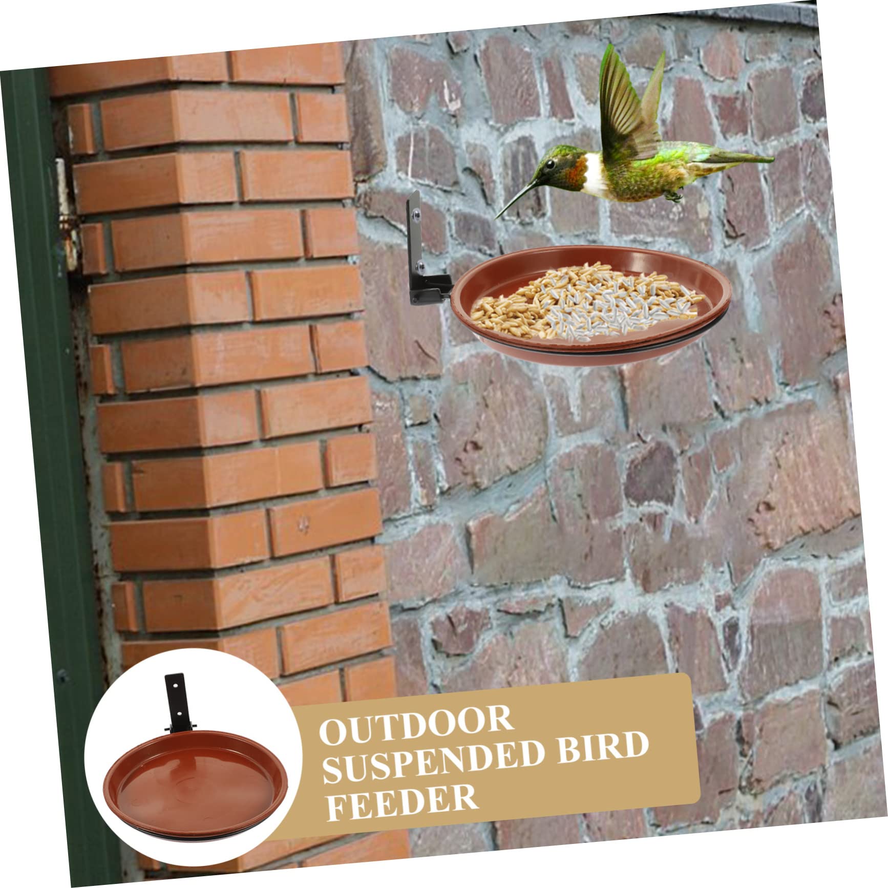 Milisten 5sätze Hängende Vogeltränke Und Futterstation Robuste Vogelbad Schüssel Für Garten Terrasse Und Balkon Wetterfestes Design Einfache Handhabung Und Pflege Teiliges Für