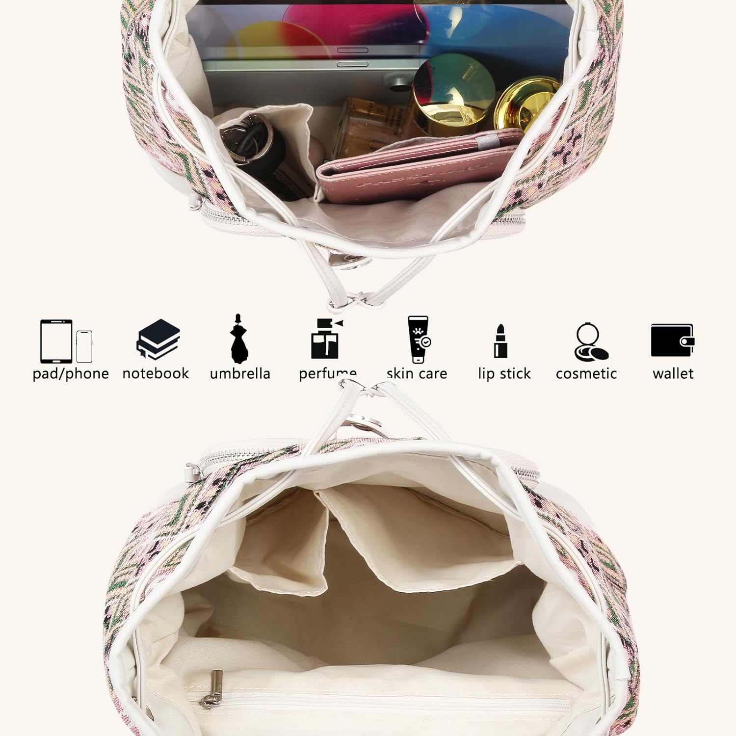 Lily queen Fashion Small Purse Backpack Lightweight for Women Colorful - Image 3