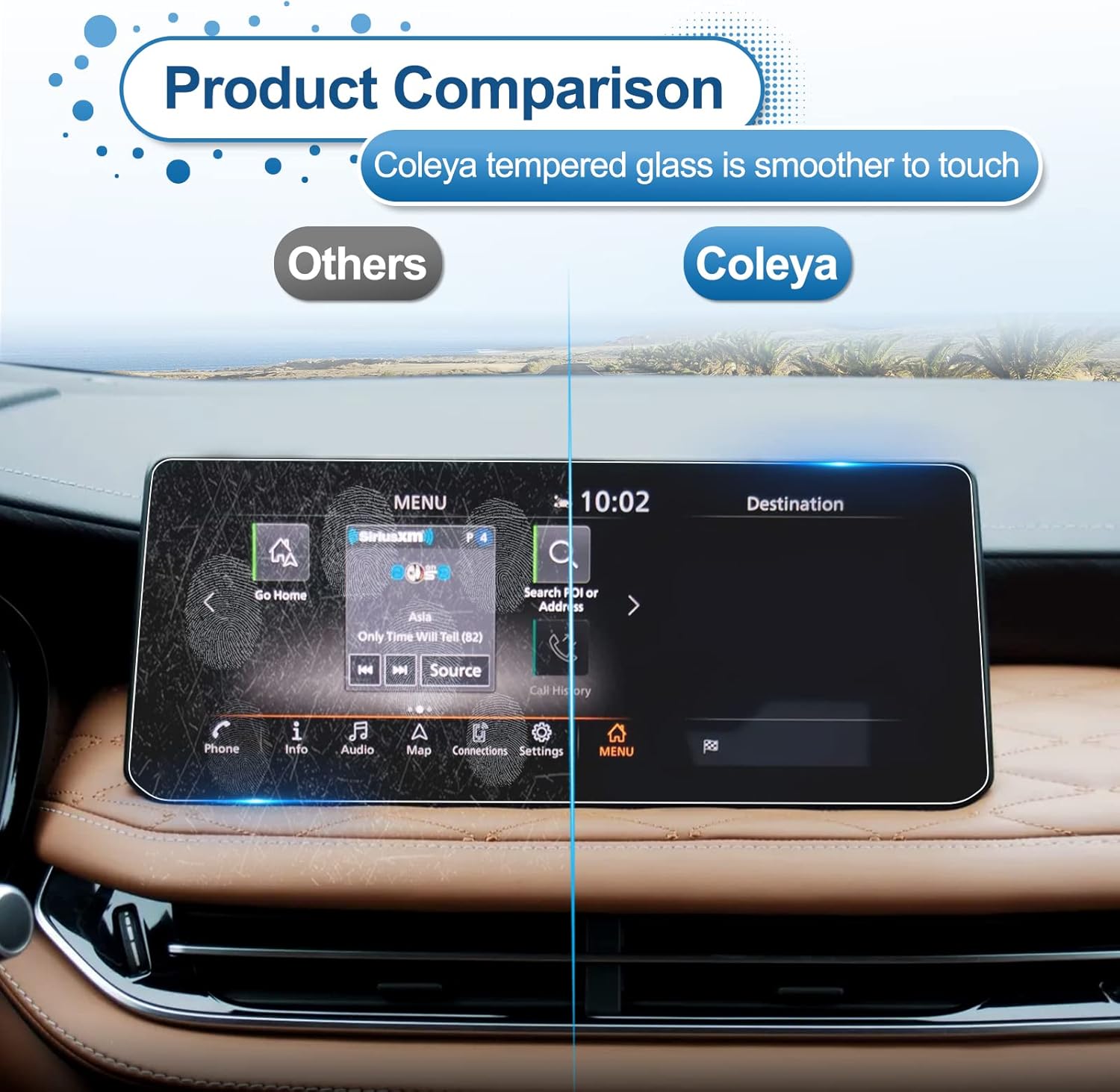 coleya 2022 2023 qx60 screen protector for infiniti qx60 12 3 inch touch screen 2023 qx60 tempered glass 9h hardness 2022 2023 qx60 accessories 2023 q