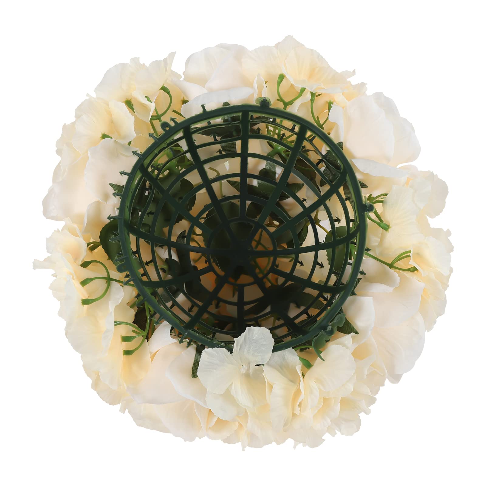 Blumenkugel, 10pcs Künstliche Blumenstrauß mit Sockel Blumenkugeln für Hochzeit Partei Tischaufsätze Blumenarrangement Heim Küche Dekor, Champagner