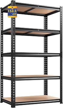 5-Tier Shelving Unit for Storage, 905KG Heavy Duty Load