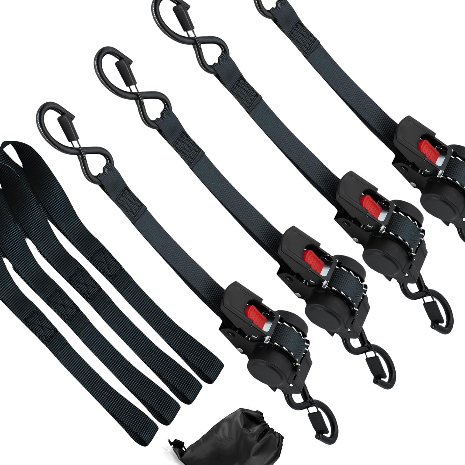 Ratchets Tensioner Belt Car Auto Straps Cargo Tape Retractable Belt for Motorcycles Ratchets Strap for Load Luggage Strap Motorcycle Tie Down Straps