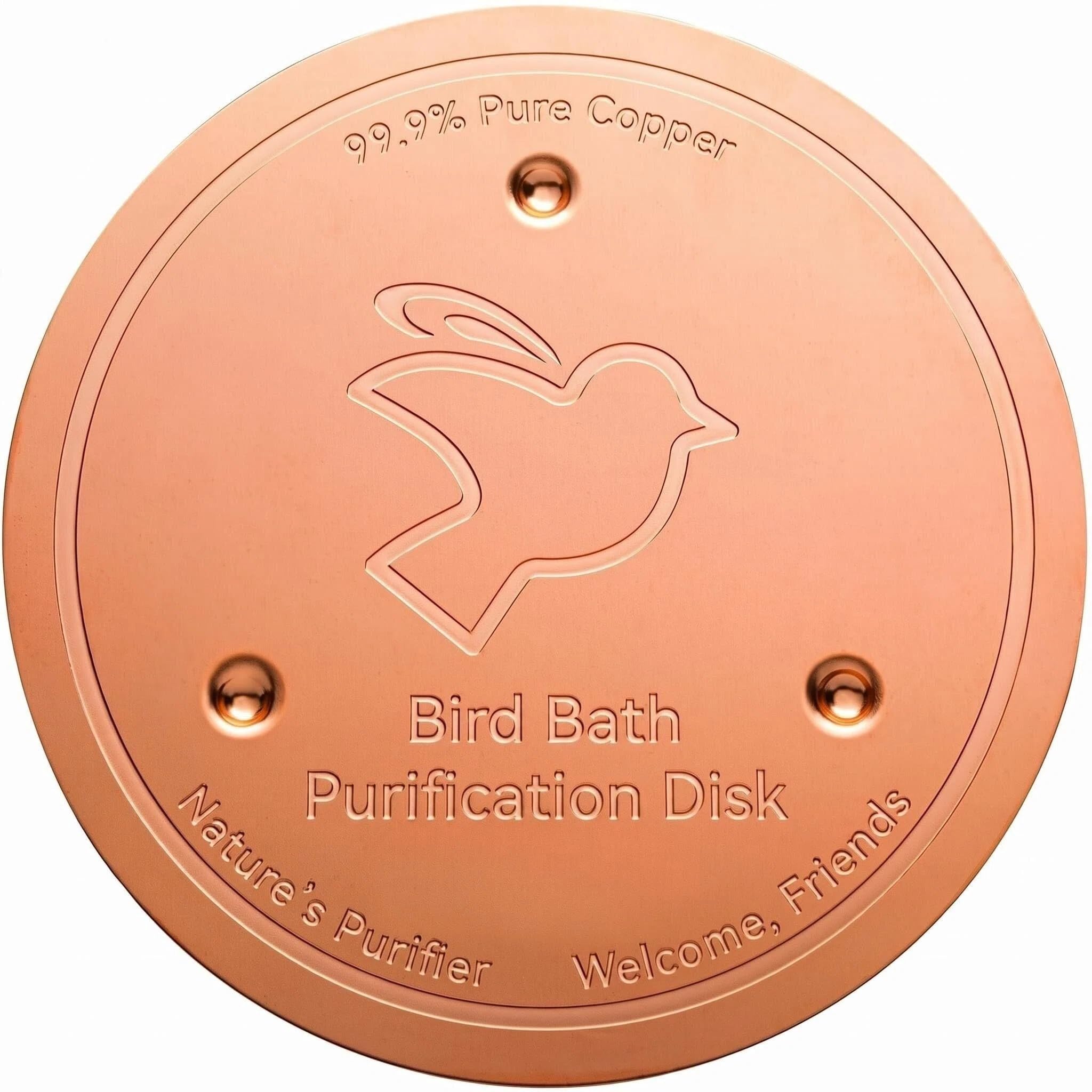 QIANSSE Pure Copper Purification Disk for Bird Bath