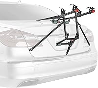 Allen Sports Deluxe 2-Bike Trunk Rack 102DN-R - Patented Easy-Install Carrier for Sedans, Hatchbacks, SUVs, Minivans - Black