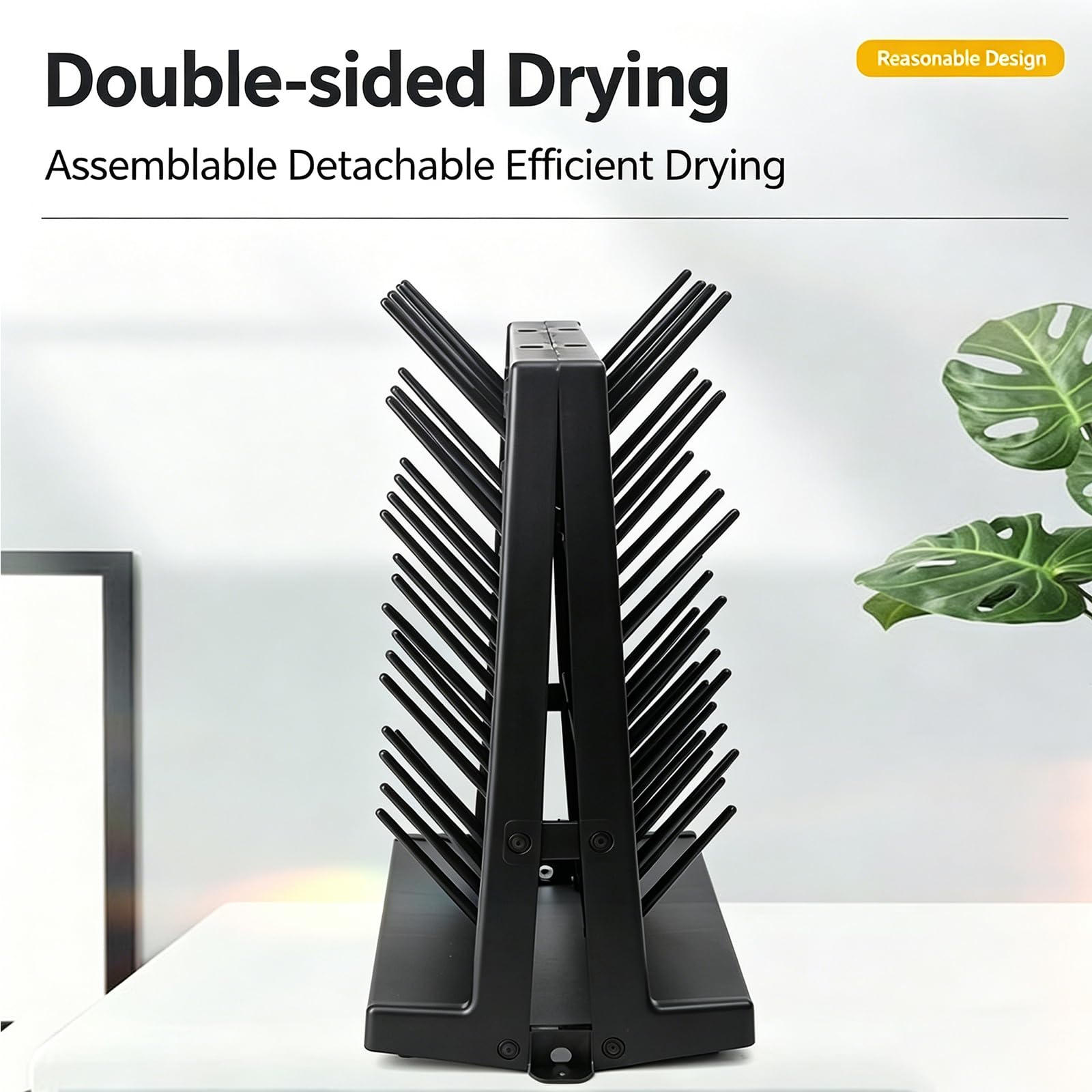 Escurridor de Laboratorio con Soportes Desmontables, Drenaje rápido para Material de Vidrio, Tubos de ensayo, Vasos de precipitados y matraces, Material PP Duradero.