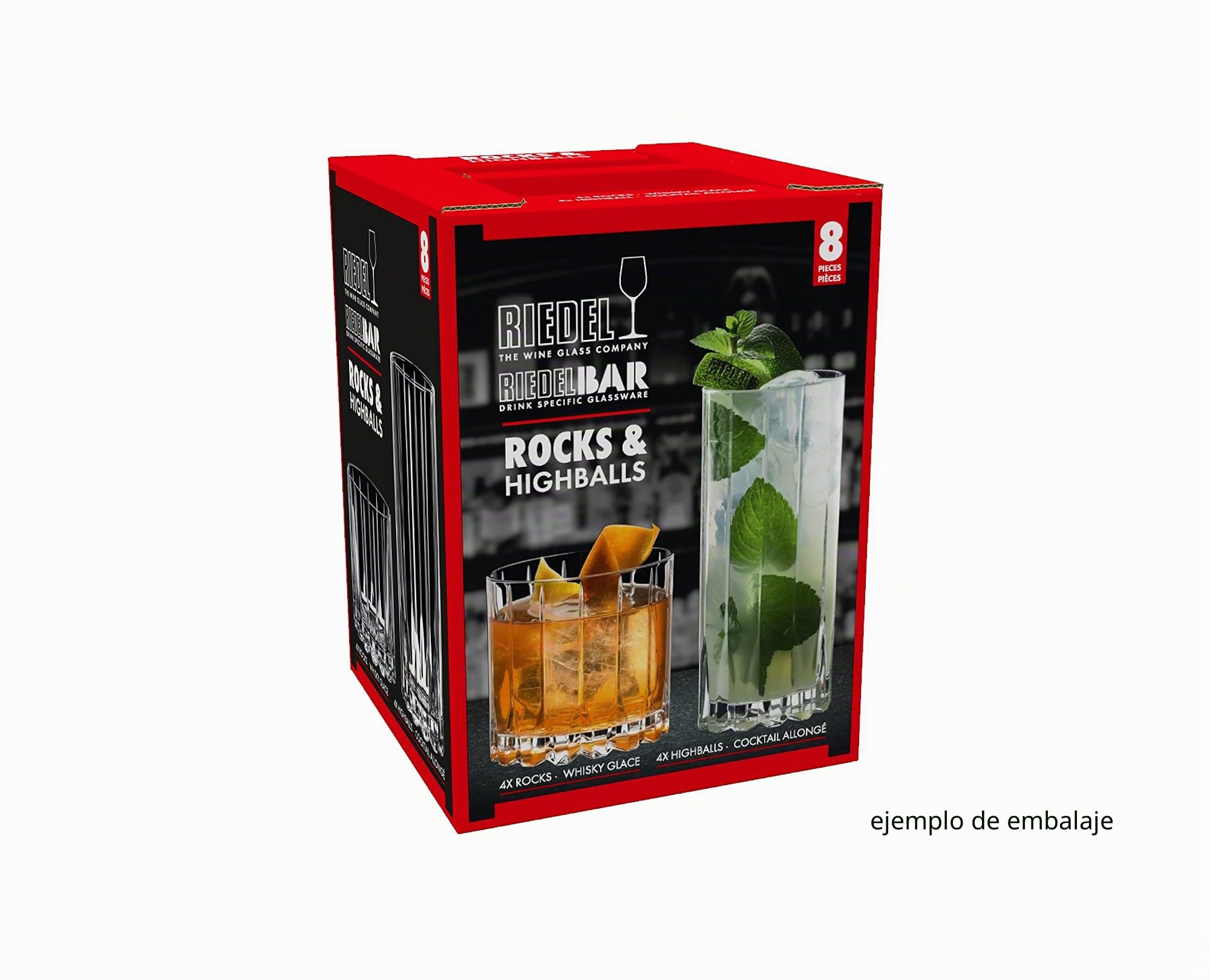 RIEDEL Drink Specific Glassware Cristalería específica para Bebidas, Vidrio, Transparente