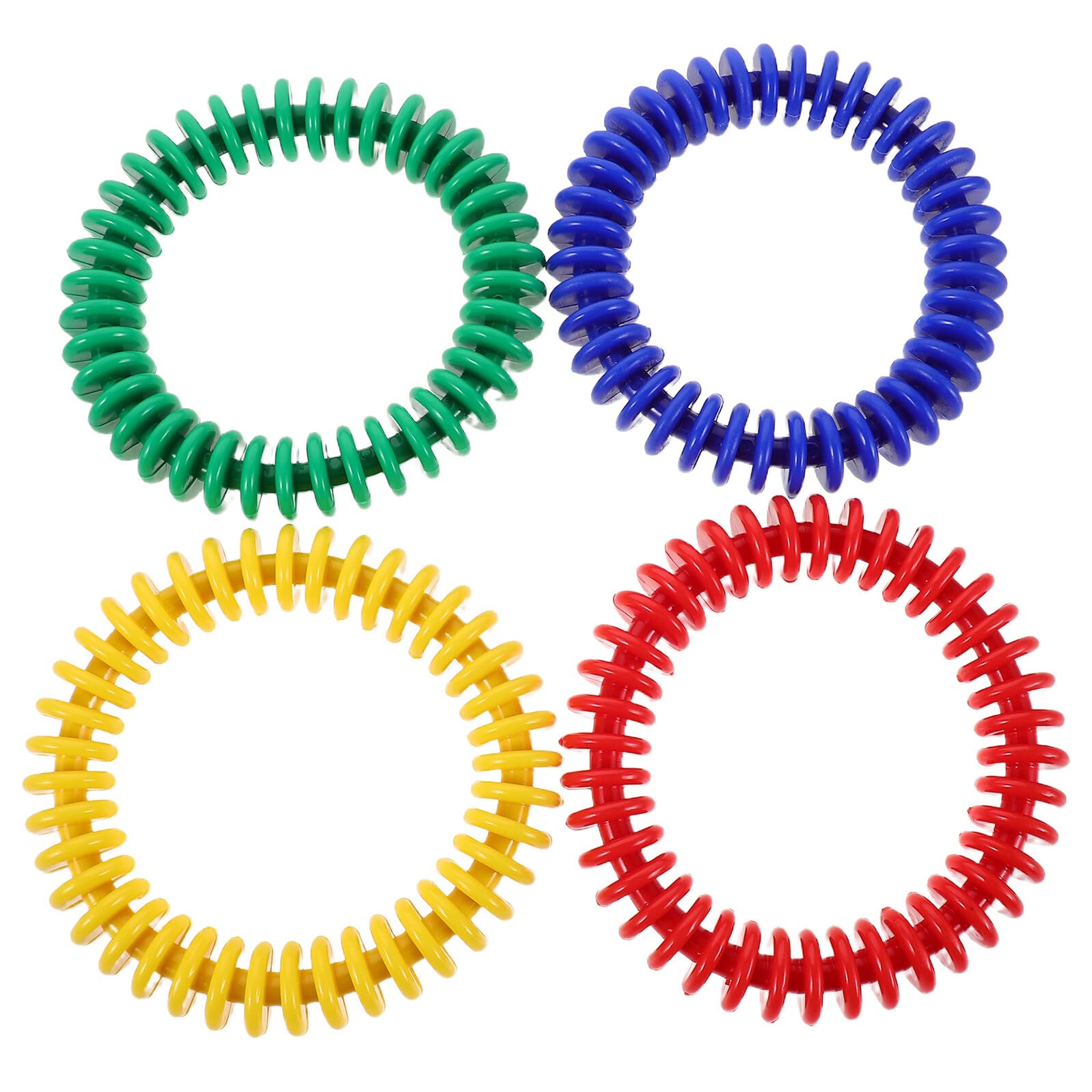 SUPVOX 4 Piezas Anillos de Buceo de Plástico Flexibles para Entrenamiento Acuático Infantil Juguetes para Piscina Colores Surtidos Amarillo Rojo Azul Verpara Verano y Práctica Submarina