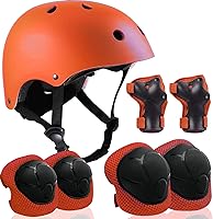 Vista 12 de Casco ajustable para niños de 5 a 16 años, niños pequeños, niños y niñas, equipo de protección con rodilleras, coderas y muñequeras para múltiples