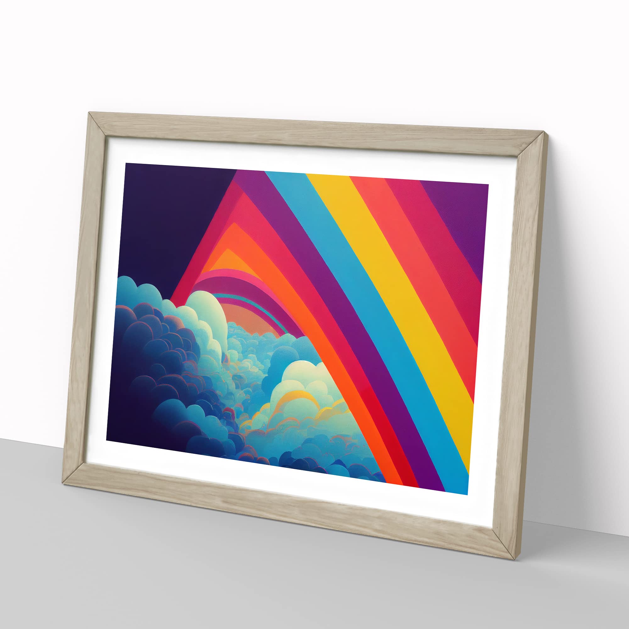 Pop Art Rainbow Vol.2 Abstract Framed Print, Oak, A3 (46 x 34 cm) - Image 2