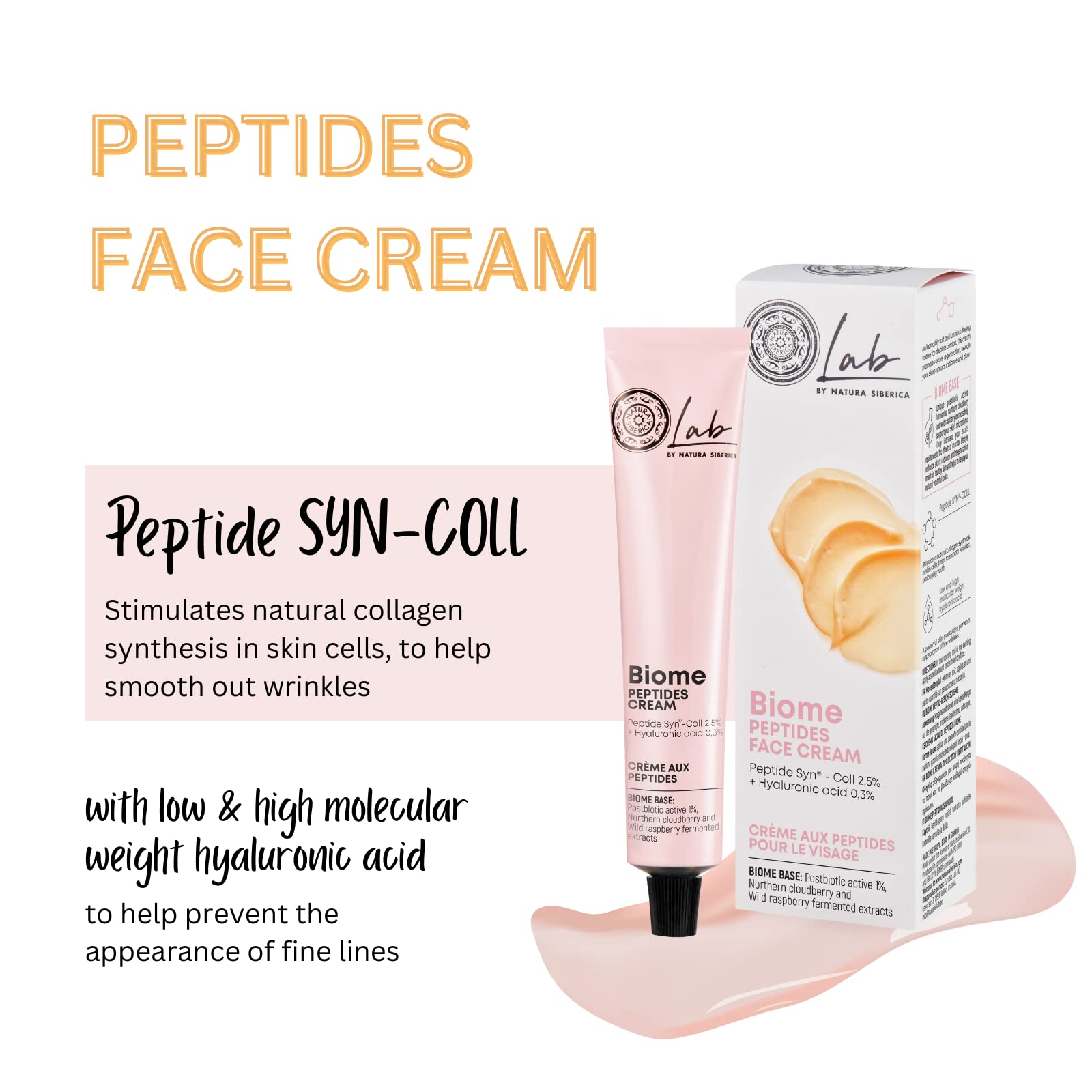 Natura Siberica Lab Biome Peptides Cream 50 ml, 50 g (Pack of 1) - Image 3