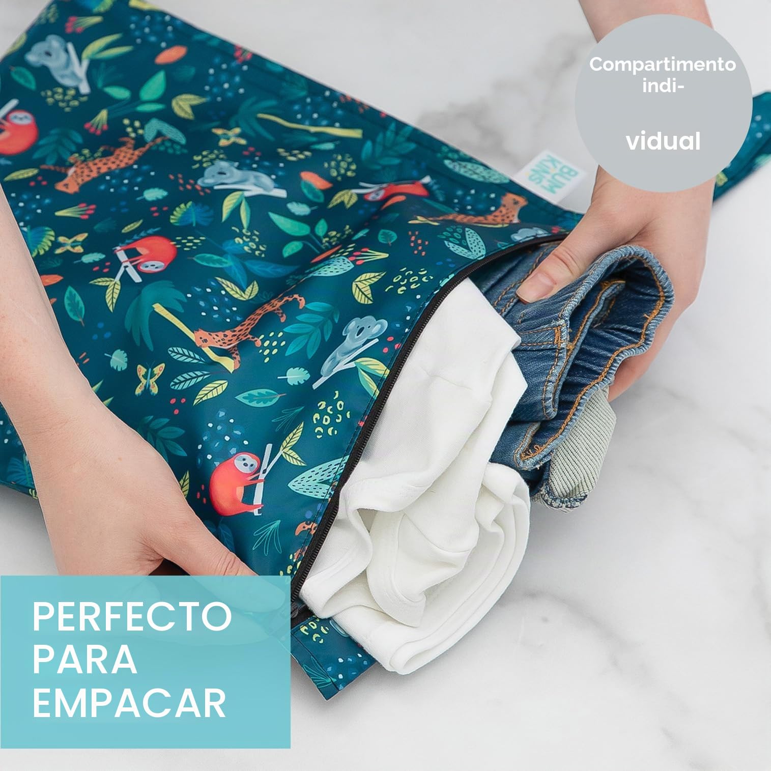 Bolsa Impermeable Reutilizable con Cremallera