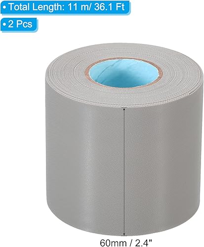 Miniatura 2 de PATIKIL Cinta de envoltura de tuberías de 2.4 x 36.1 pies, paquete de 2 tubos de cinta adhesiva de PVC, aislamiento de tubos de aire acondicionado,