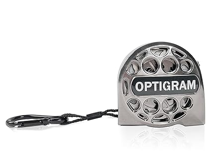 OPTIGRAM Retractable Steel Tape Measure 1-Inch Wide Blade, 16-Foot/5 Metric, Self-Lock, Impact and Water Resistance, Hollow Design for Easy Clean(Metallic Silver)