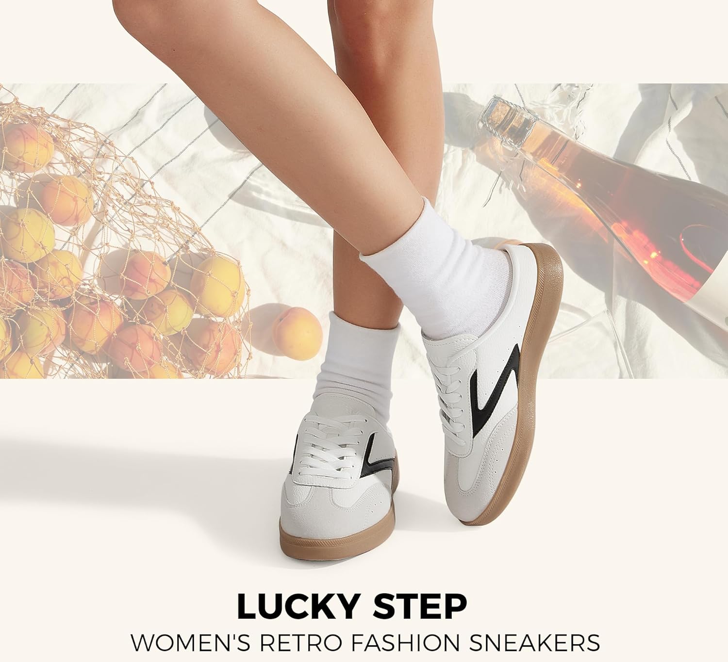 LUCKY STEP Women’s Mule Fashion Sneakers Slip On Backless Walking Shoes Winter Retro Comfy Casual Sneaker - Image 2