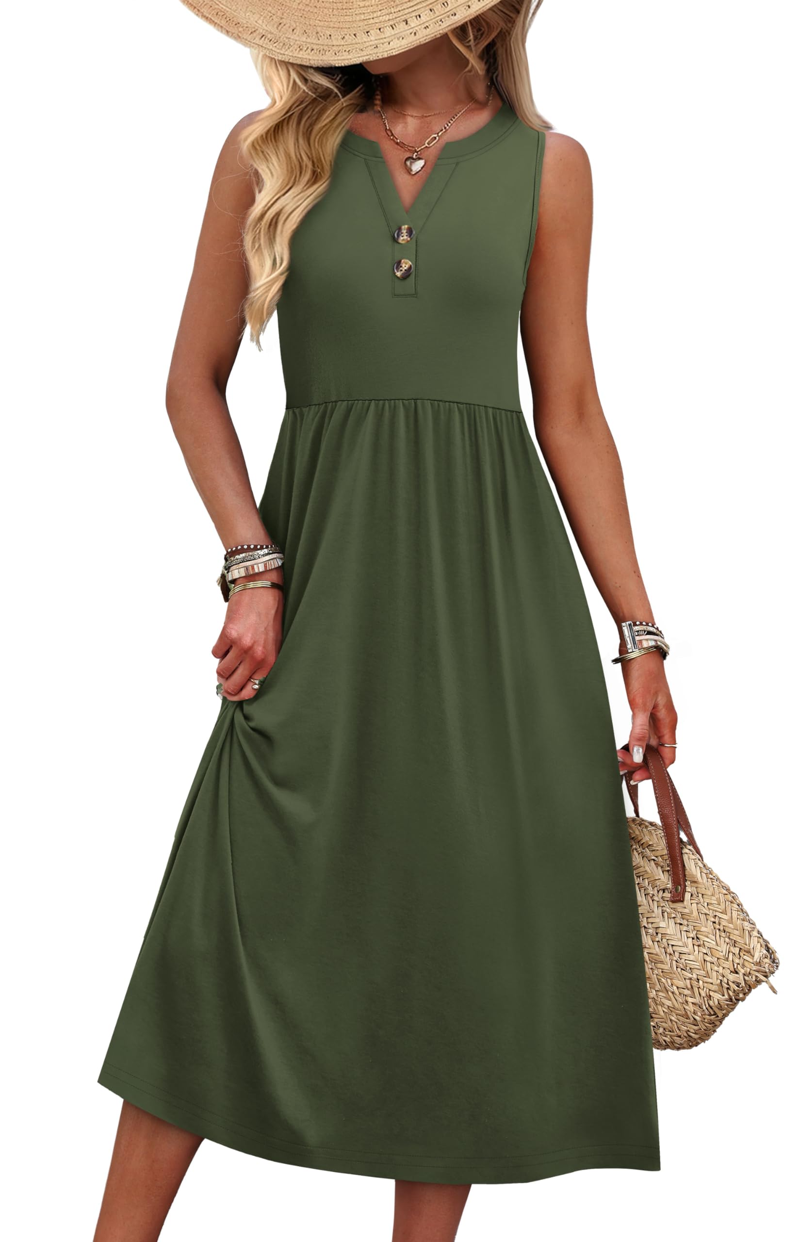 WIHOLL Women's Summer Dresses Maxi Dress Vacation Beach Sundresses 2026 with Pockets — view 16