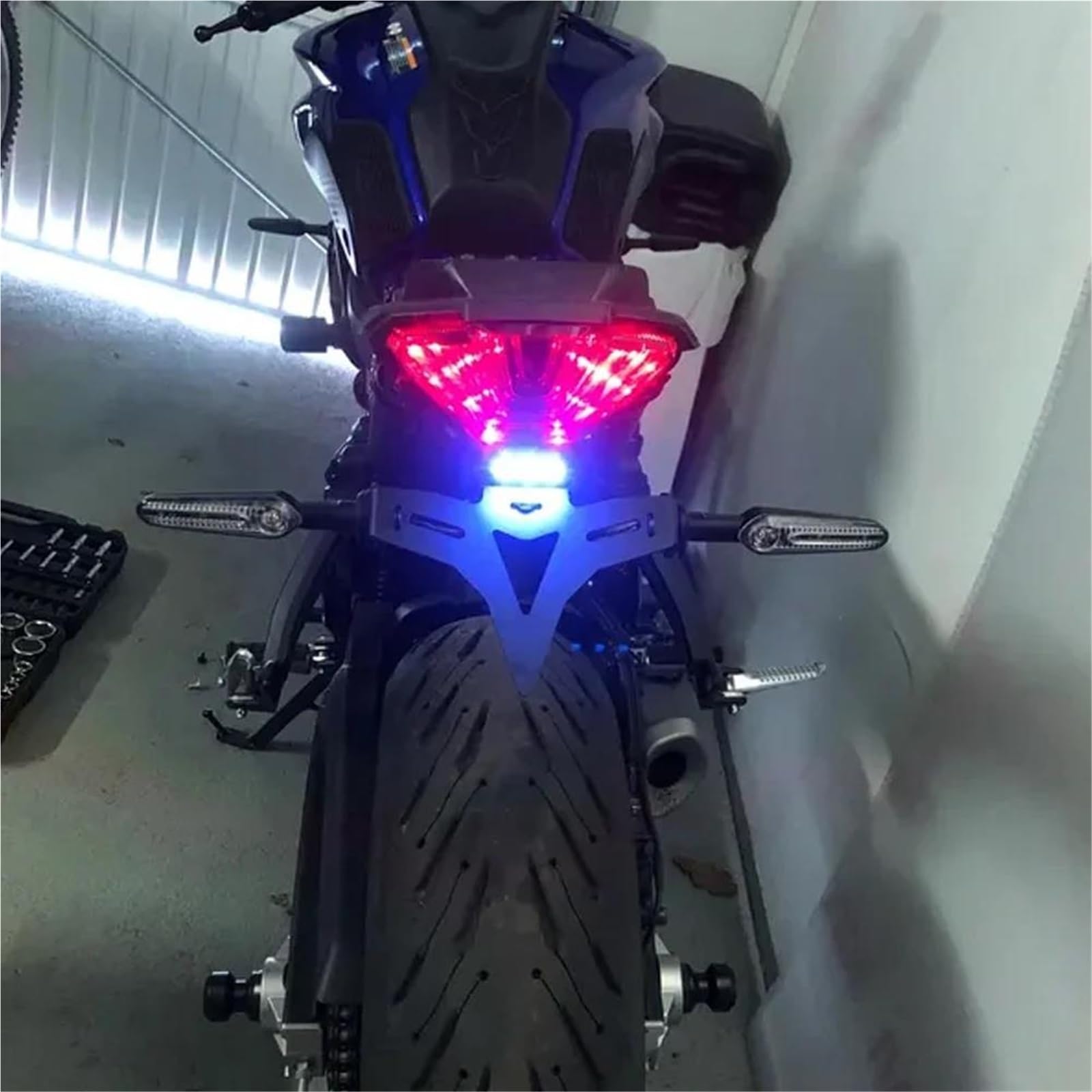 Für Yamaha YZF R7 2021-2026 Motorrad Tail Tidy Kennzeichenhalter Fender Eliminator kennzeichenhalter Motorrad(D)