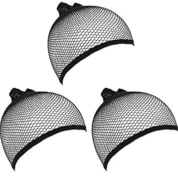 Kabello Wig Cap For Women Wig Net Cap For Ladies 3 pcs Hair Accessories Black 10 Gram Pack Of 1