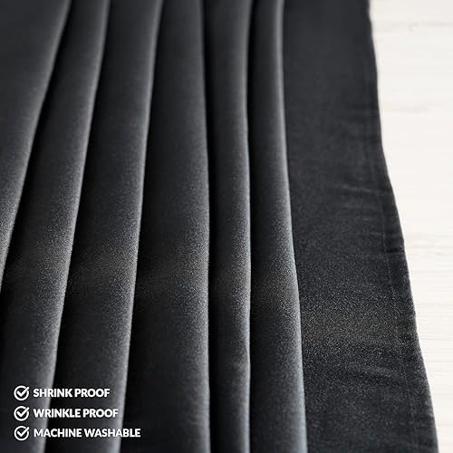 Miniatura 8 de HPD Half Price Drapes PFTW-220603-TC-54 - Manteles de mesa para mesas rectangulares o redondas, 54 x 54 pulgadas, mantel de sarga lavable, mantel