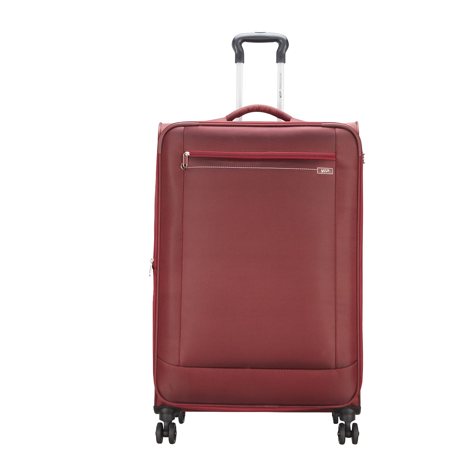 Polyester Solid Pattern Knight 8W Exp Trolley Bag With Spinner Wheels Soft (H) 75 Red (Red, Large)-image-26