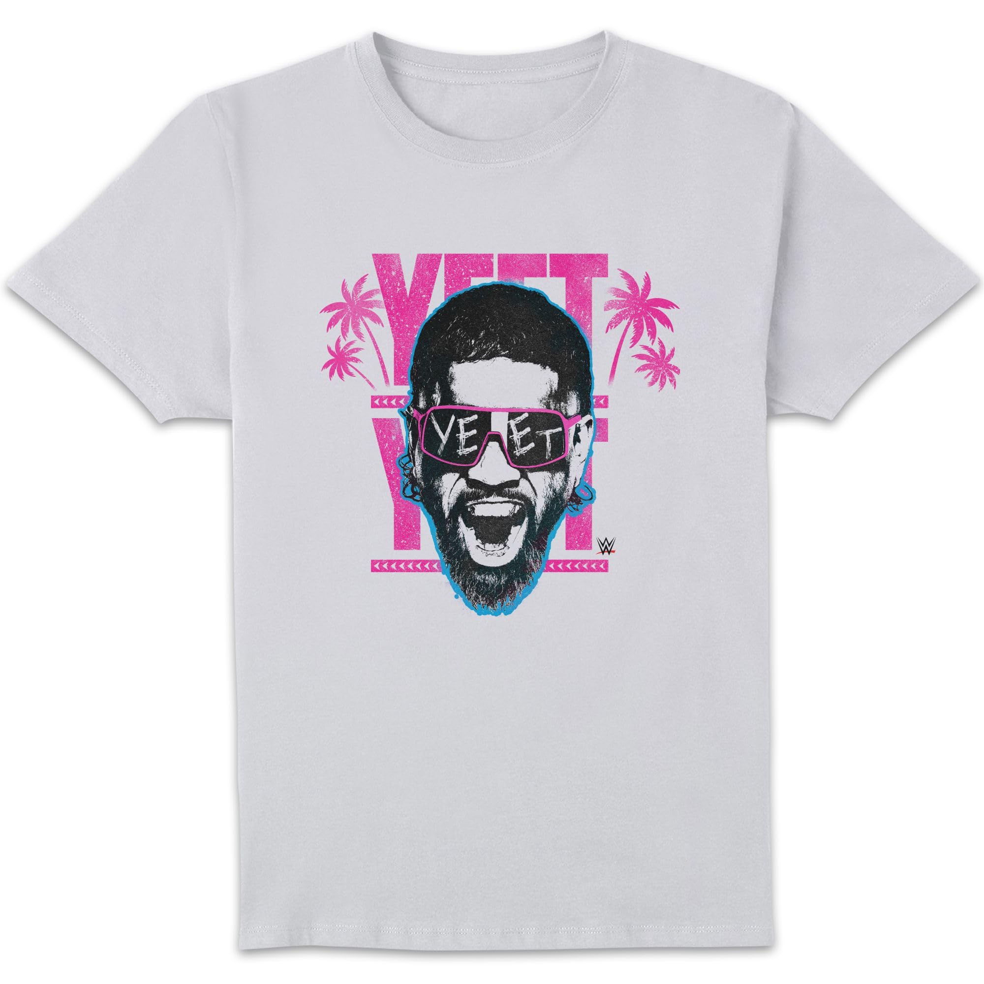 Zavvi Unisex White Wwe 'Yeet' T-Shirt - Official Wwe Merchandise - Cotton Tee - S