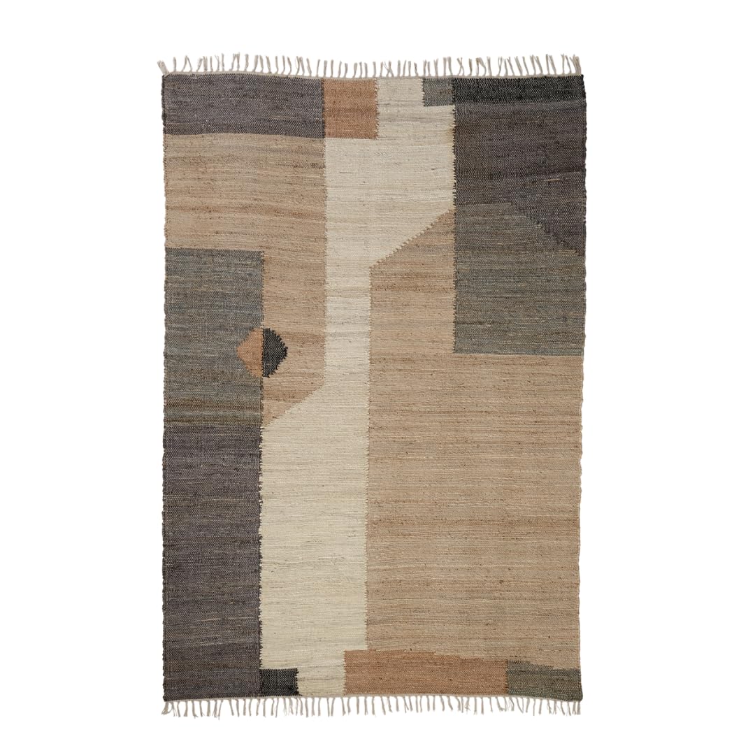 Lavani Rug Brown and Natural Contemporary Large Living Area Design 160 x 230cm