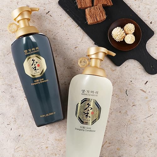 Miniatura 4 de Daeng Gi Meo Ri - Ki Gold Energizing Set - Champú y tratamiento de hierbas coreanas para cuero cabelludo y cabello revitalizados (16.9 fl oz)