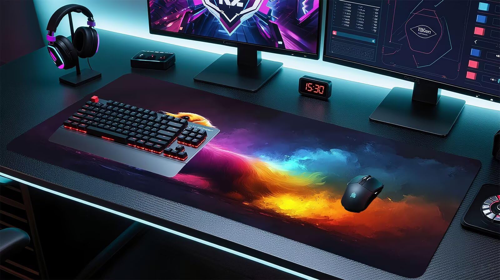 Podkładka pod mysz XXL 1400x600 mm kolorowa podkładka pod mysz dla graczy duża podkładka pod mysz biurową akcesoria dla psów z antypoślizgową podstawą wodoodporna podkładka pod mysz podkład, do nauki