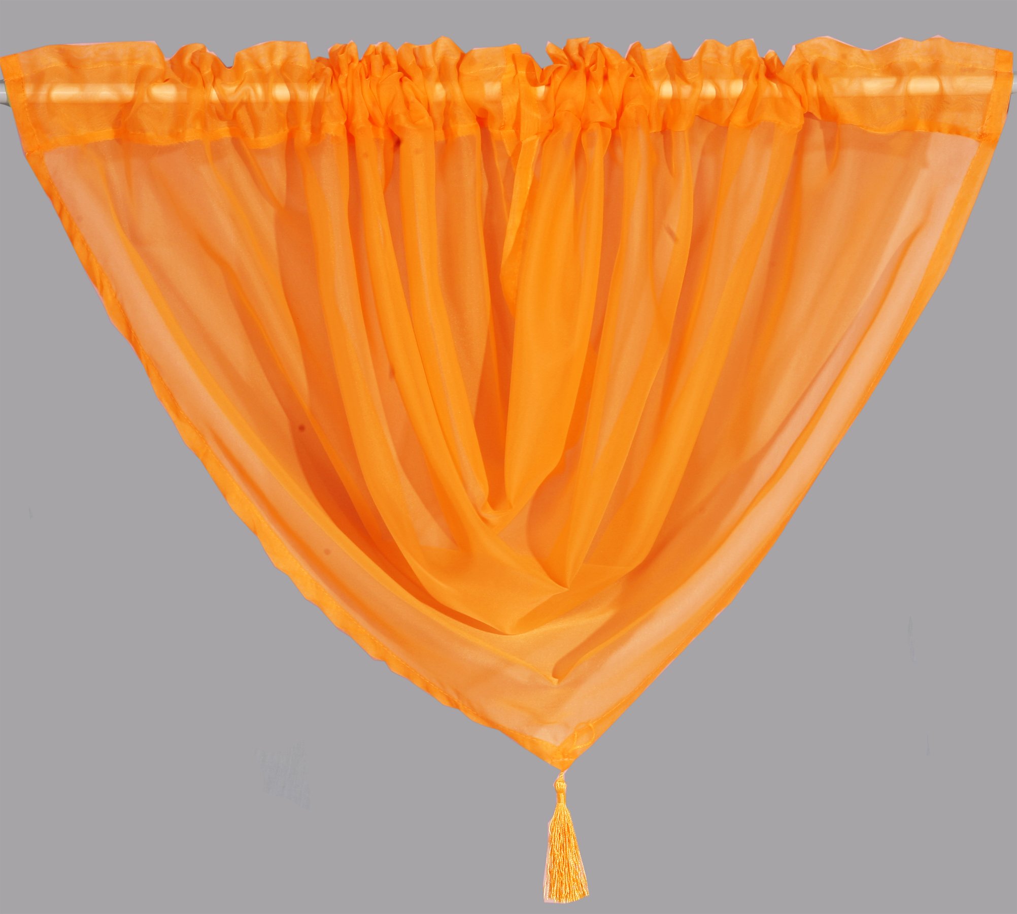 John Aird Voile Swag With Tassel (Orange)