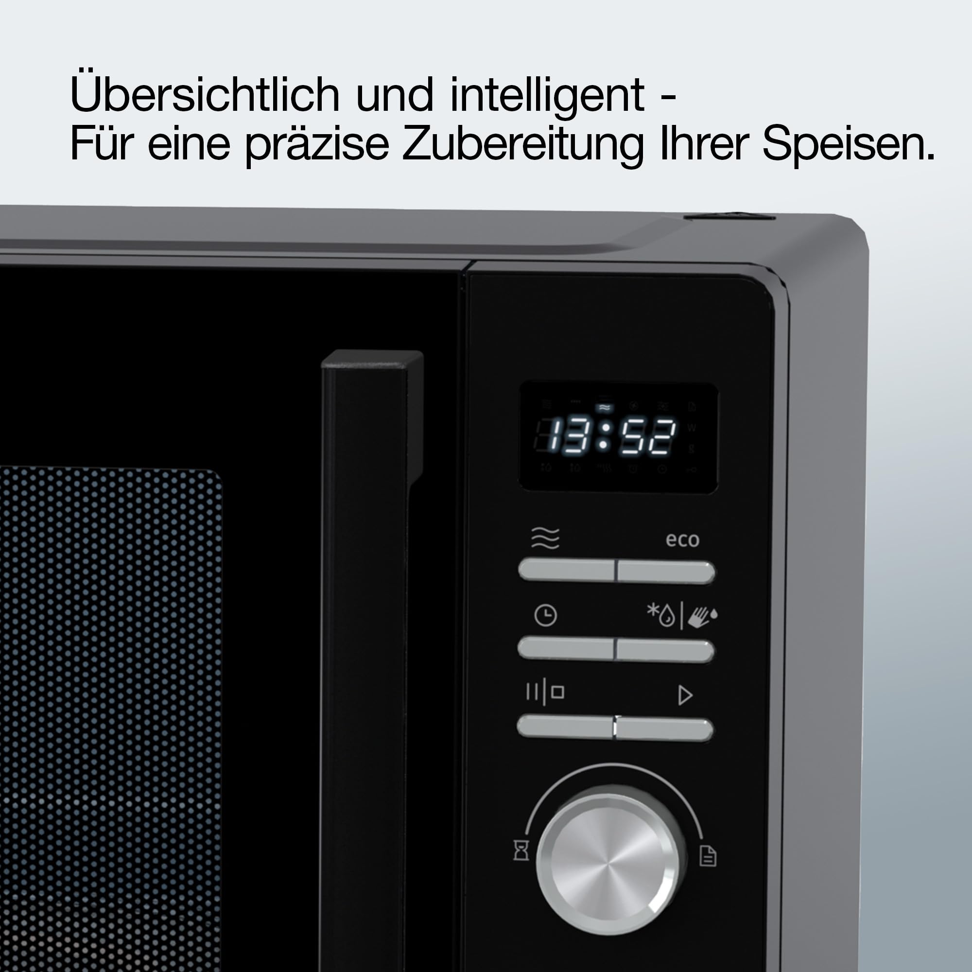 Gorenje Mikrowelle, 23 L, 800 W Mikrowellenleistung, SmartDisplay, AquaClean, SoftMelt, Kindersicherung, 27 cm Glasdrehteller - MO23A3BH