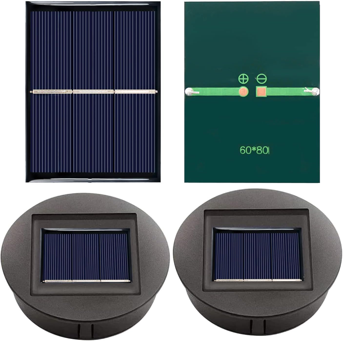 GTIWUNG 10 sztuk 60 x 80 mm mikro mini panele słoneczne, przenośny moduł zasilania modułu ładowarki do zasilania energią słoneczną, do domu DIY, projektów naukowych
