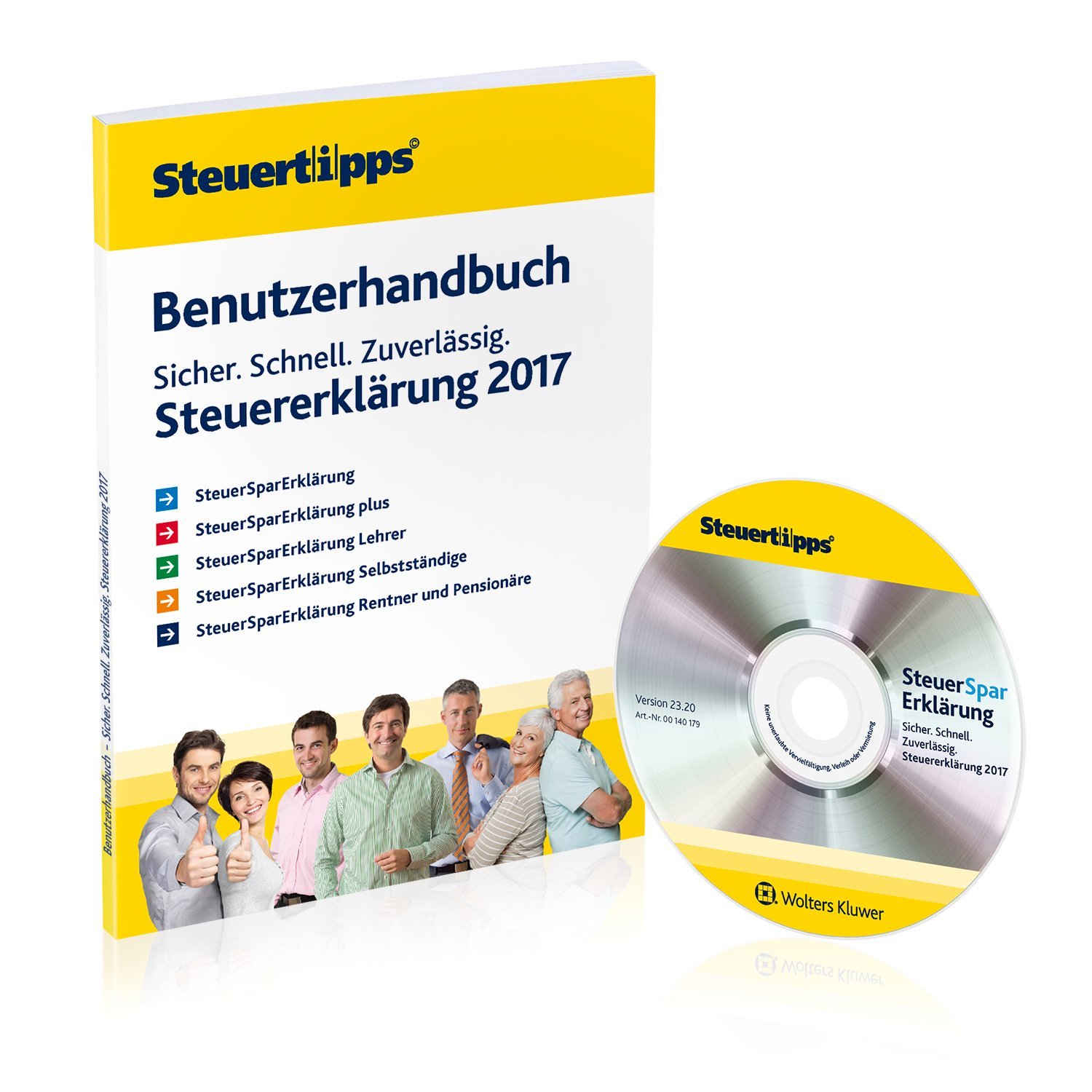 Akademische Arbeitsgemeinschaft SteuerSparErklärung Selbstständige 2018 für Steuerjahr 2017, Standardverpackung